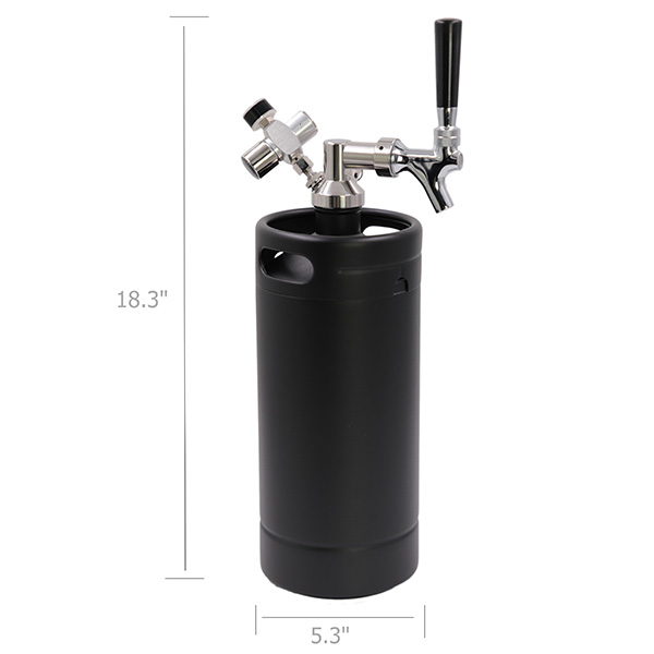 Tireuse à bière growler mini fût de 3,8 L