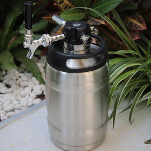 Fût à bière pression isolé sous vide en acier inoxydable 5L avec Tête de tirage