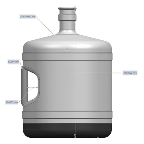 Jerrican d’Eau en Acier Inoxydable de 4 Gallons 