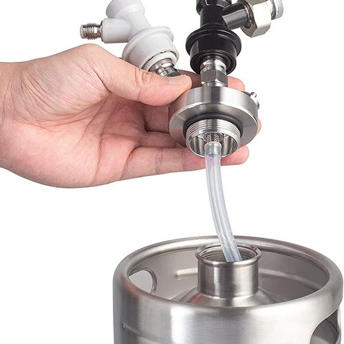 Robinet à bière avec connecteur double fermeture à bille / Raccord rapide pour fût de bière